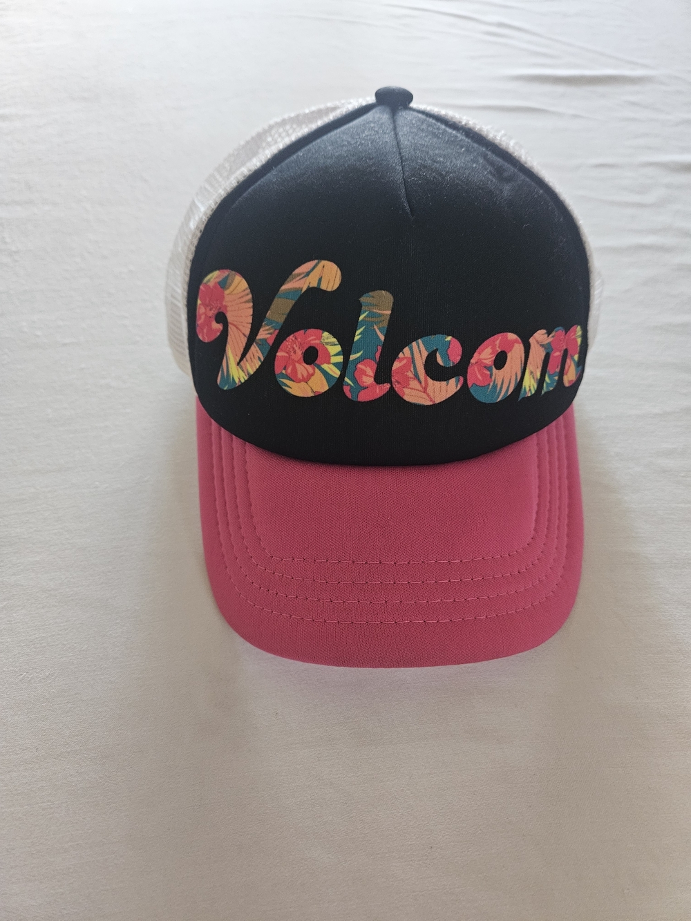 Volcom Genuine Women’s Black & Pink Baseball Hat- True To This- One Size